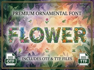Beautiful Flower Font Styles for Creative Design Projects