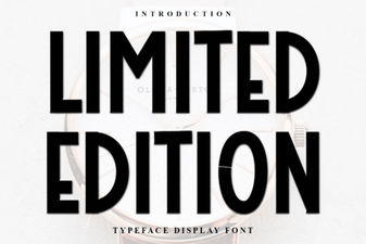Discover Limited Edition Fonts for Creative Design Projects