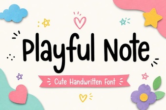 Playful Note Font: Creative Handwritten Style for Fun Designs