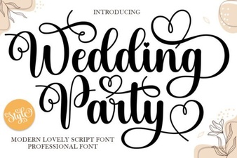 Elegant Wedding Party Fonts for Beautiful Invitations
