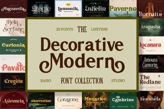 Elevate Your Designs with Modern Decorative Fonts