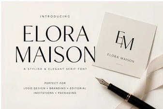 Elora Maison Font: Elegant Design for Creative Projects