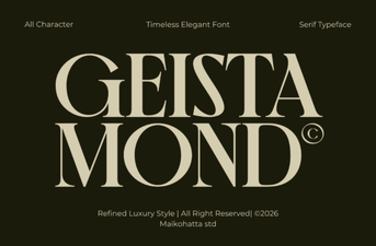 Discover Geista Mond Font for Modern Creative Projects